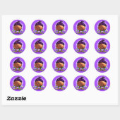 Wizard Basketball Ronde Sticker (Vel)