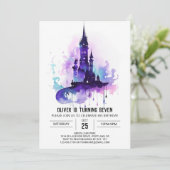 Wizard bewerkbare magische verjaardag kaart (Staand voorkant)