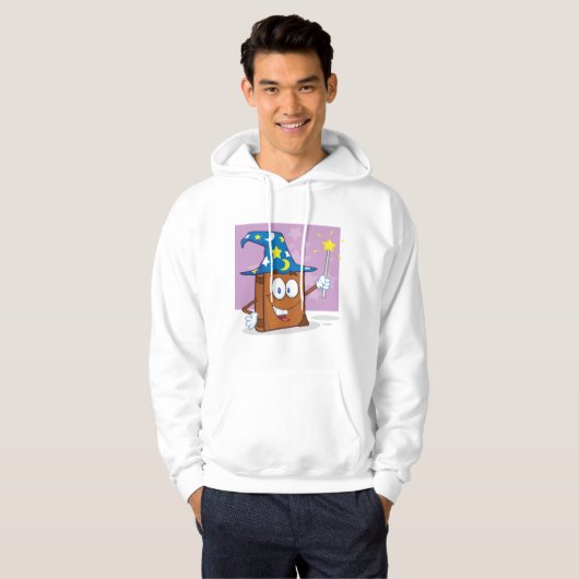 Wizard Book Mannen Hoodie (Voorkant volledig)