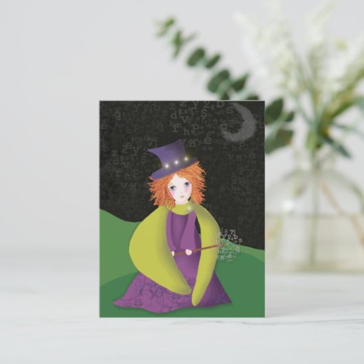 Wizard Briefkaart (Staand voorkant)
