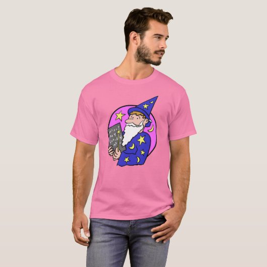 Wizard Cartoon T-Shirt (Voorkant volledig)