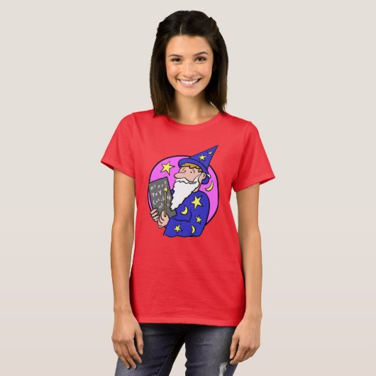 Wizard Cartoon T-Shirt (Voorkant volledig)