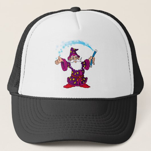 Wizard cartoon trucker pet (Voorkant)