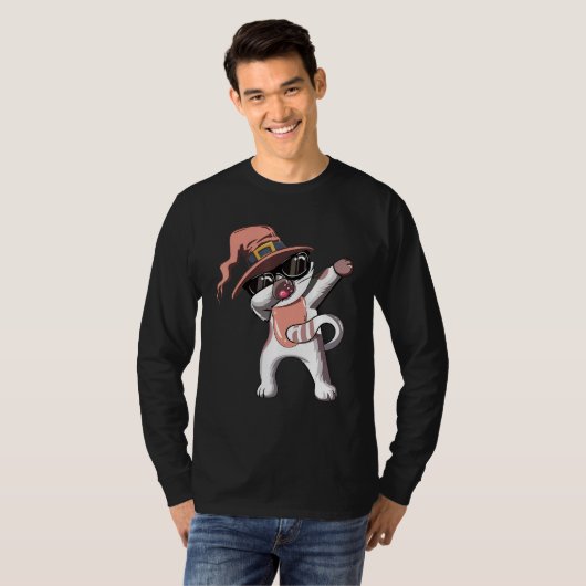 wizard Cat Dabbing T-shirt (Voorkant volledig)