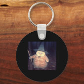 Wizard Cat Halloween Cat Meme _1 Sleutelhanger (Voorkant)