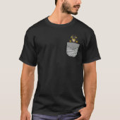 Wizard Cat In Pocket T-shirt (Voorkant)