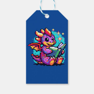 Wizard Cat - Magische Pixel Art Fantasy Design Cadeaulabel