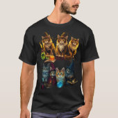 Wizard Cat Society" Shirt – Mystiek Meowgic (Voorkant)