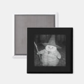 Wizard Cat Weird Funny Halloween Cat Meme Magneet (Voorkant / Achterkant)