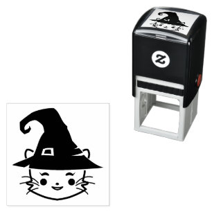 Wizard Cat Zelfinktende Stempel