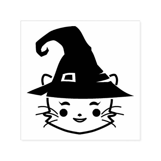 Wizard Cat Zelfinktende Stempel (Design)