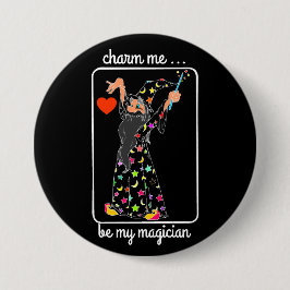 wizard charm me ronde button 7,6 cm