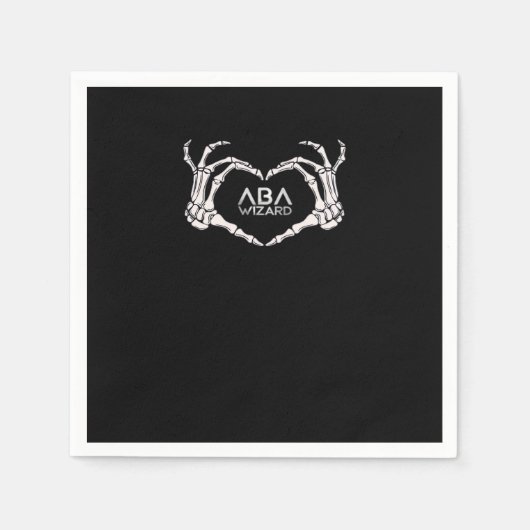 Wizard Classic - Skelet Handen Hart Servet (Voorkant)