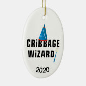 Wizard Cribbage Keramisch Ornament (Rechts)
