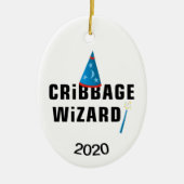 Wizard Cribbage Keramisch Ornament (Voorkant)