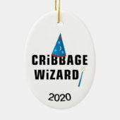 Wizard Cribbage Keramisch Ornament (Achterkant)