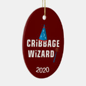 Wizard Cribbage Keramisch Ornament (Rechts)