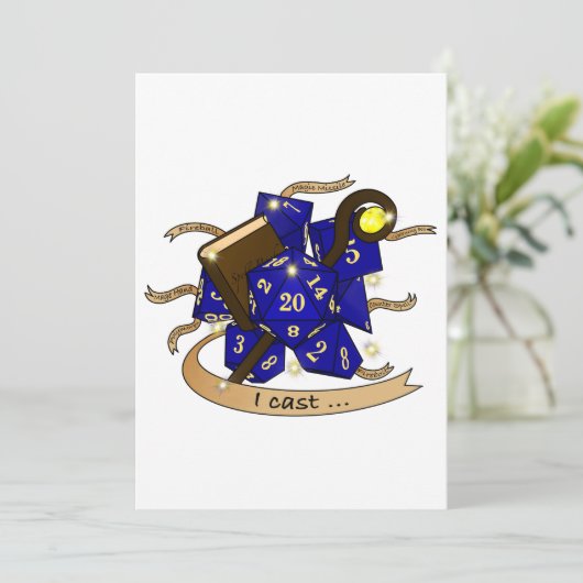 Wizard Dice Design Aankondiging (Staand voorkant)