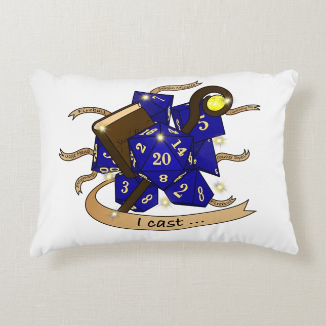 Wizard Dice Design Accent Kussen (Voorkant)