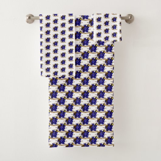 Wizard Dice Design Bad Handdoek (Insitu)