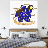 Wizard Dice Design Canvas Afdruk (Insitu (Slaapkamer))