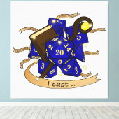 Wizard Dice Design Canvas Afdruk (Insitu (Houten vloer))
