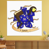 Wizard Dice Design Canvas Afdruk (Insitu (Woonkamer))
