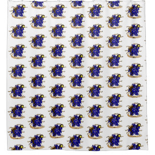 Wizard Dice Design Douchegordijn