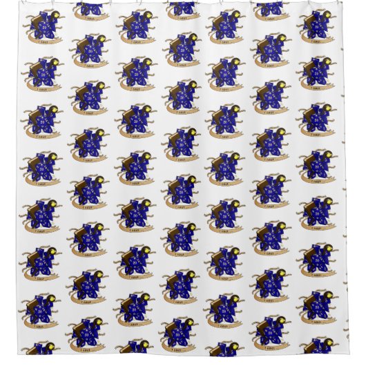Wizard Dice Design Douchegordijn (Voorkant)