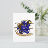 Wizard Dice Design Feestdagenkaart (Staand voorkant)