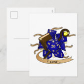 Wizard Dice Design Feestdagenkaart (Voorkant / Achterkant)