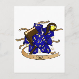 Wizard Dice Design Feestdagenkaart