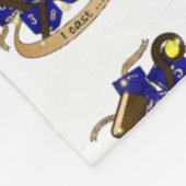 Wizard Dice Design Fleece Deken (Hoek)