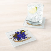 Wizard Dice Design Glazen Onderzetter (Schuin)