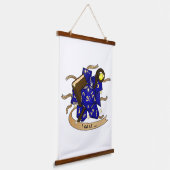 Wizard Dice Design Hangend Wandkleed (Gebogen)
