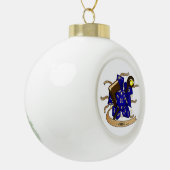 Wizard Dice Design Keramische Bal Ornament (Links)