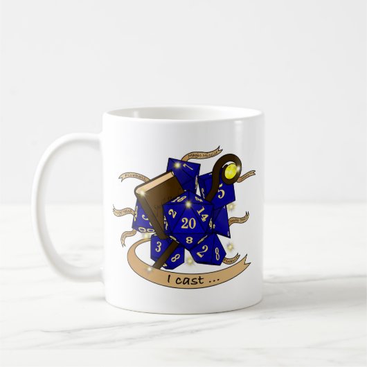 Wizard Dice Design Koffiemok (Links)