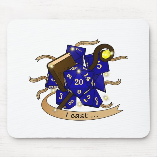 Wizard Dice Design Muismat (Voorkant)