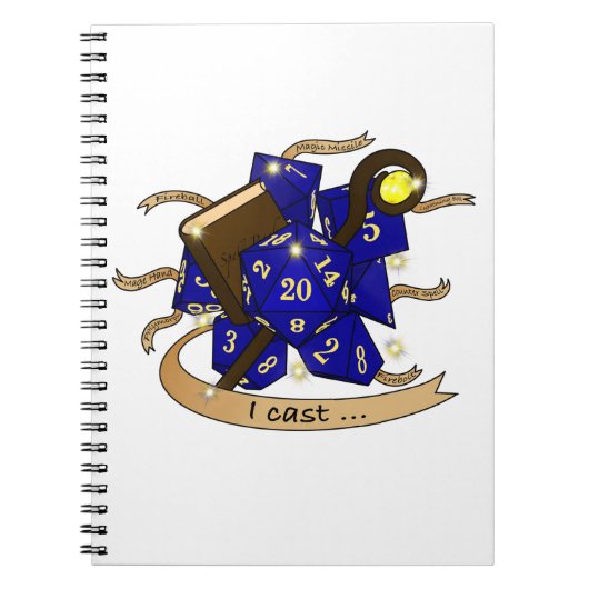 Wizard Dice Design Notitieboek (Voorkant)