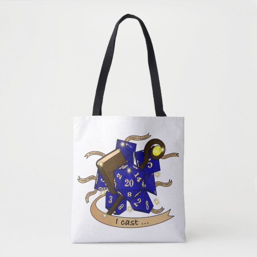 Wizard Dice Design Tote Bag (Voorkant)