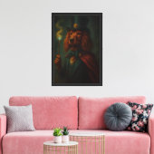 Wizard Dog in Pet Canvas Kunstdruk Afdruk (Insitu (Woonkamer))