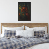 Wizard Dog in Pet Canvas Kunstdruk Afdruk (Insitu (Slaapkamer))