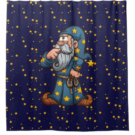 Wizard Douchegordijn (Voorkant)