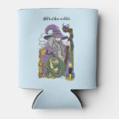 Wizard Dragon Fantasy Paarse Blikjeskoeler (Voorkant)