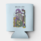 Wizard Dragon Fantasy Paarse Blikjeskoeler (Achterkant)