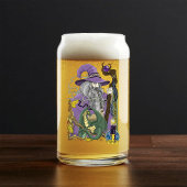 Wizard Dragon Fantasy Paarse Blikvorm Glas