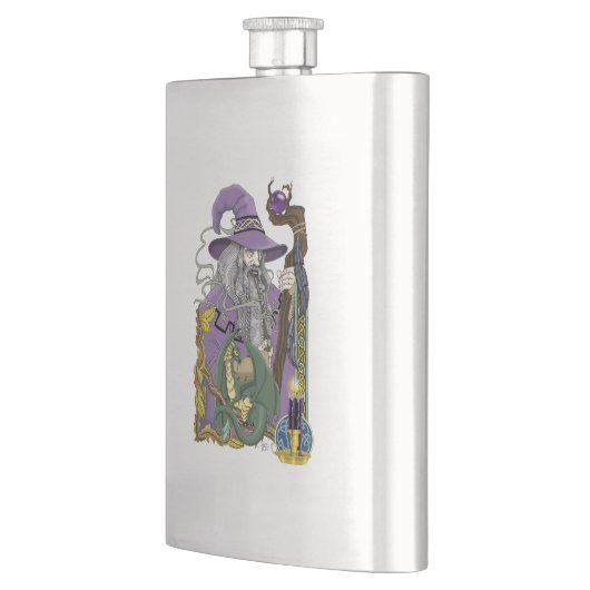 Wizard Dragon Fantasy Paarse Flacon (Links)