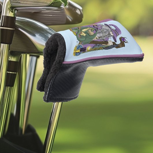 Wizard Dragon Fantasy Paarse Golfheadcover