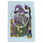 Wizard Dragon Fantasy Paarse Medium Cadeauzakje (Voorkant)