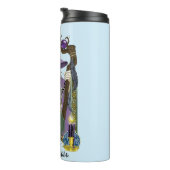 Wizard Dragon Fantasy Paarse Thermosbeker (Geroteerd rechts)